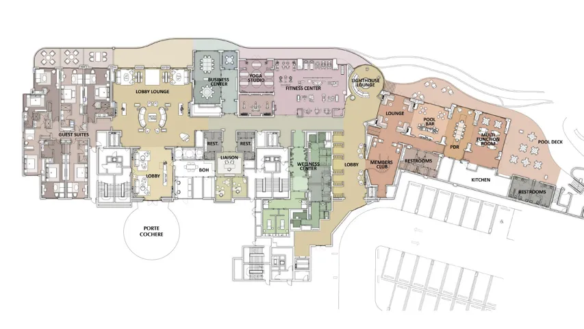The Ritz Carlton Residences Palm Beach Gardens offers 20,000 square feet of amenities located on the lower levels of the South Building.