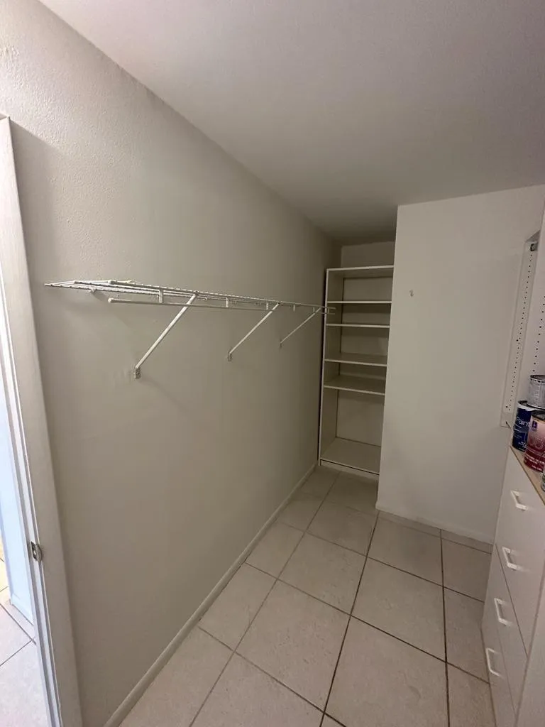 Master bedroom walking closet