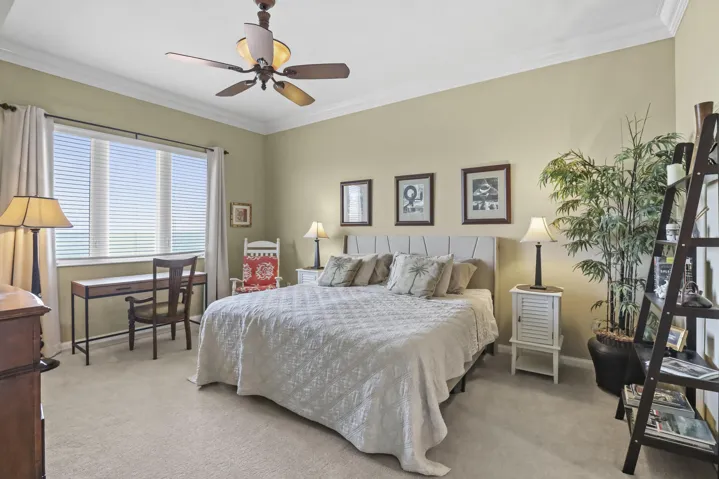 Large primary bedroom with spectacular views.