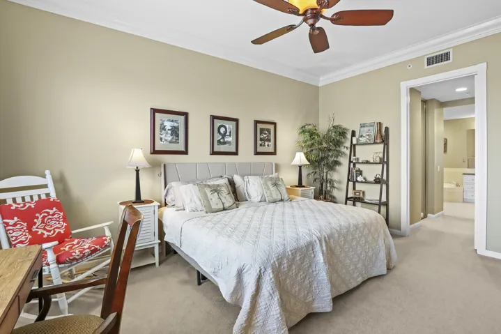 Large primary bedroom with spectacular views.