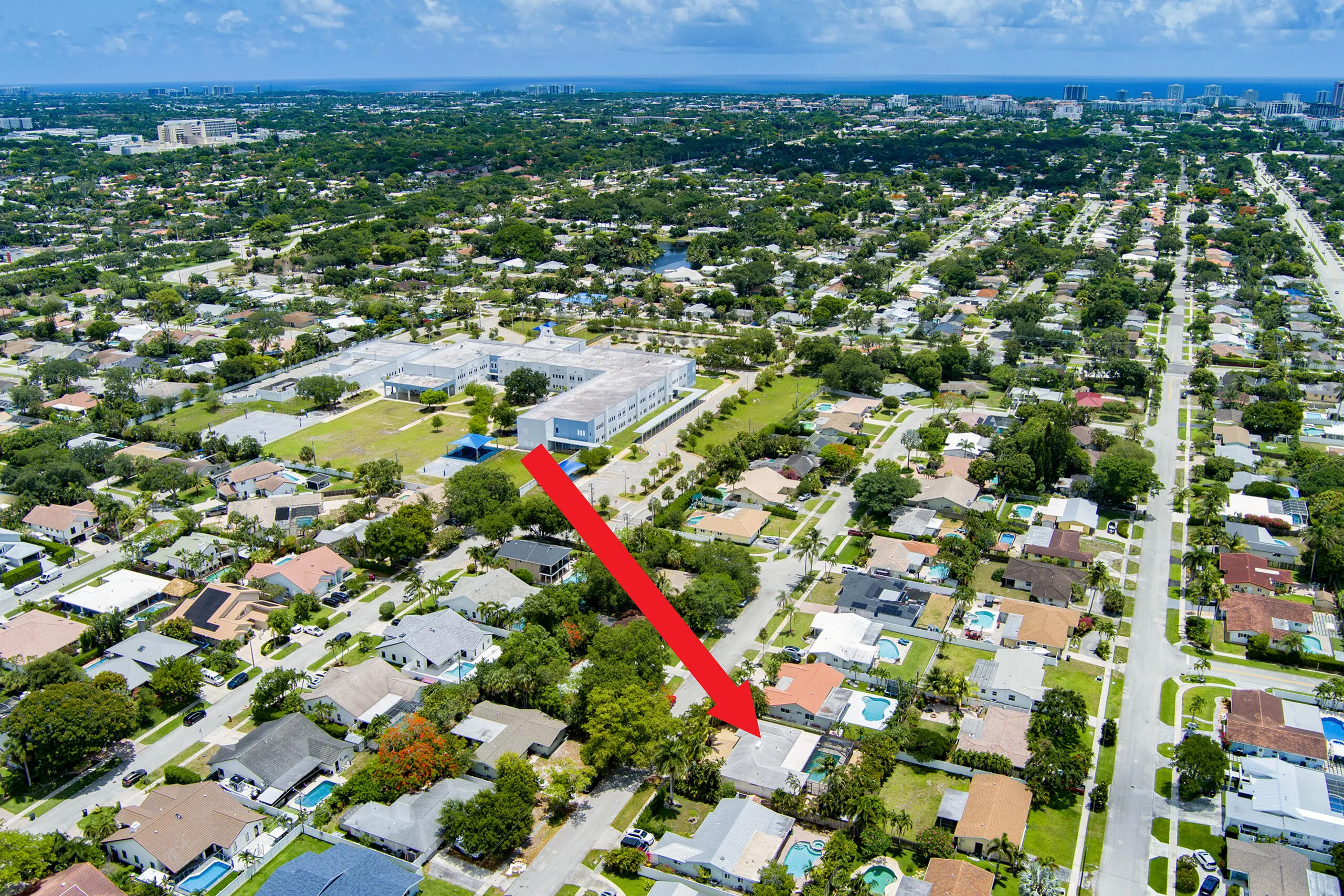 East Aerial