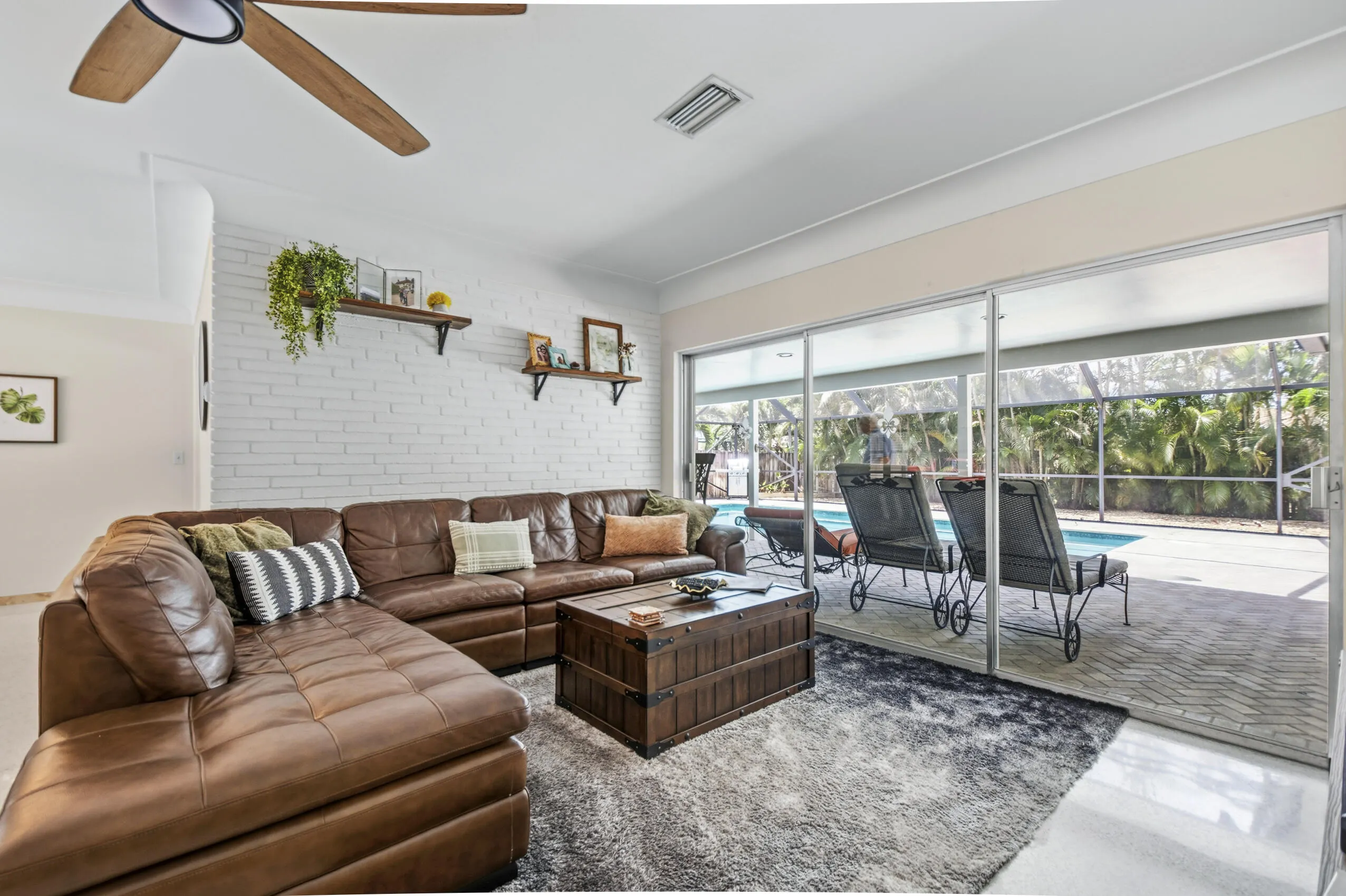 Living Room With Sliders