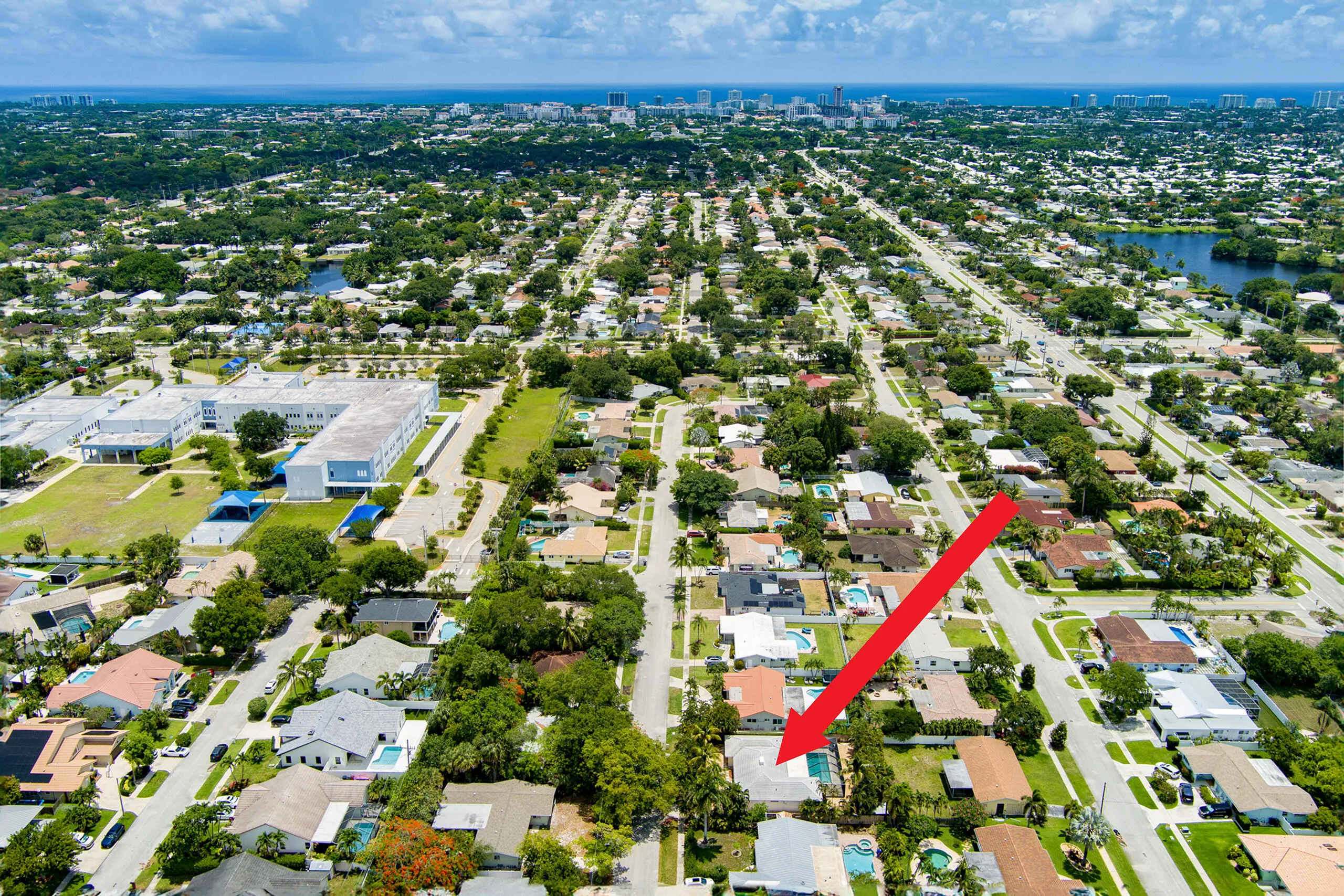 East Aerial