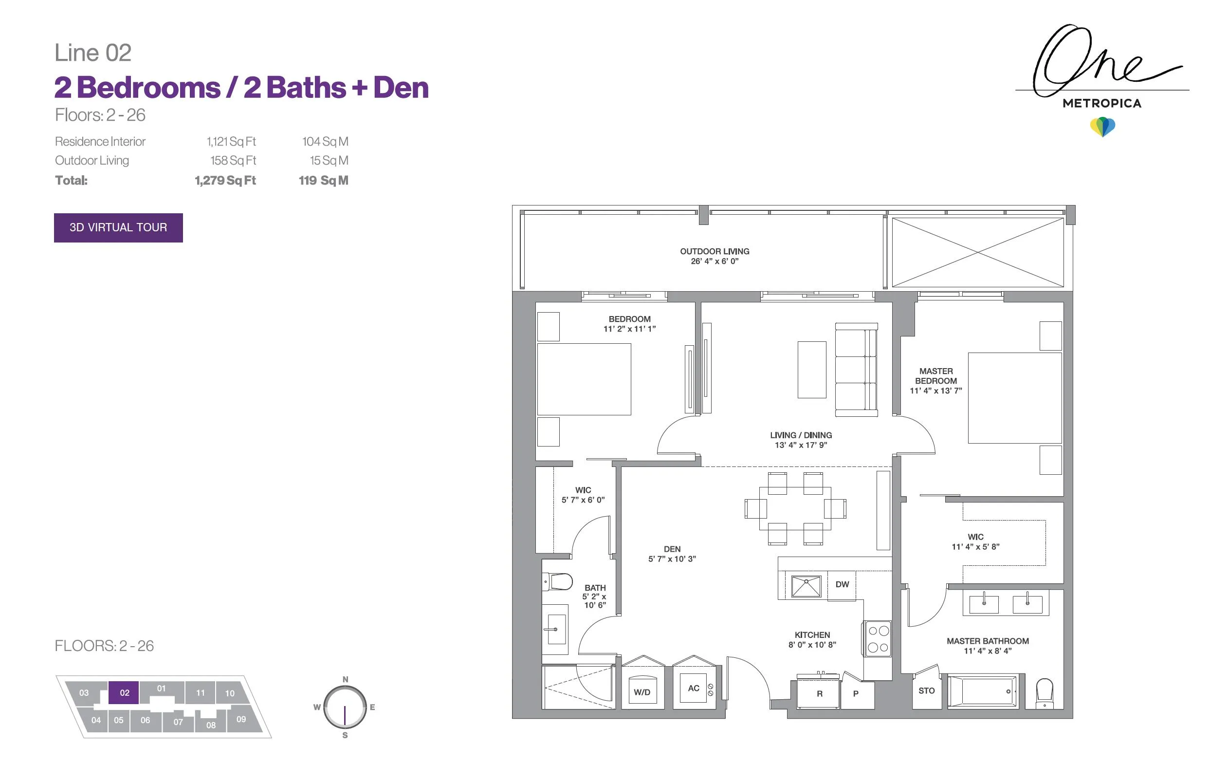 802 Metropica Floor Plan Line 02