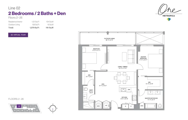 802 Metropica Floor Plan Line 02