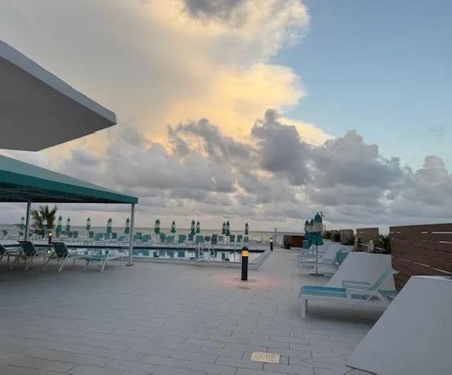 Pool Deck at Sunset