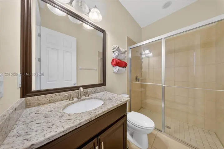 Spacious primary closet (virtually staged)