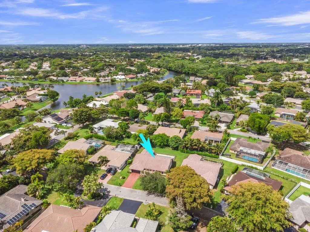 Aerial View of House