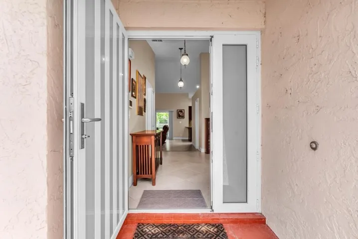 Front Entrance and Impact Glass Door