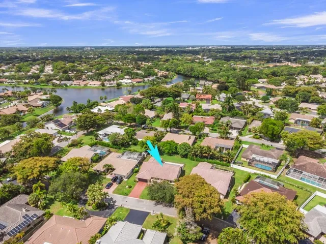 Aerial View of House