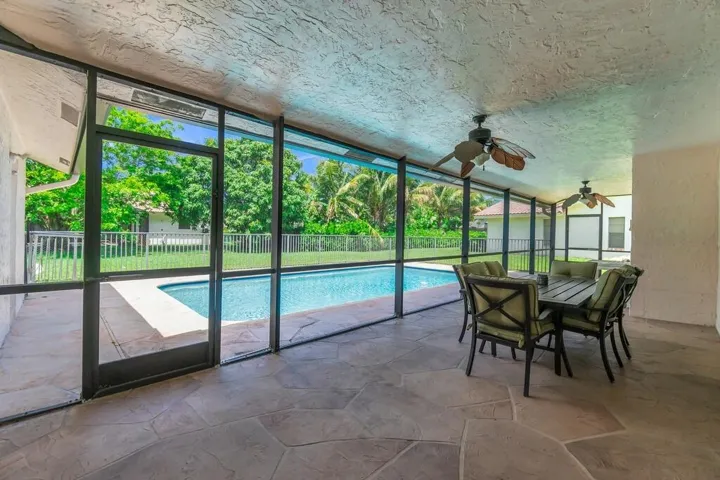 View of Pool from Pergola