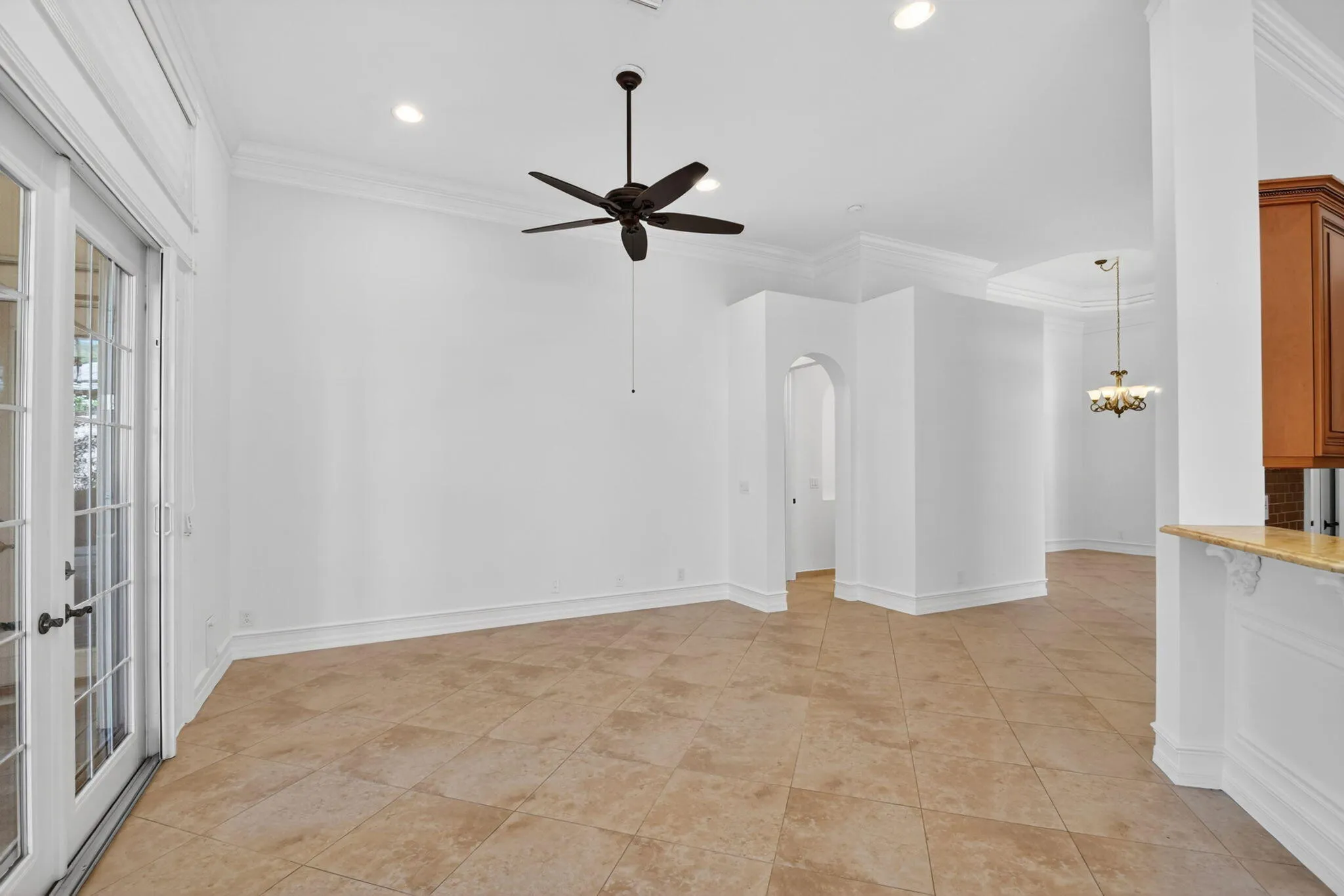 Bright Living Area with Patio Access