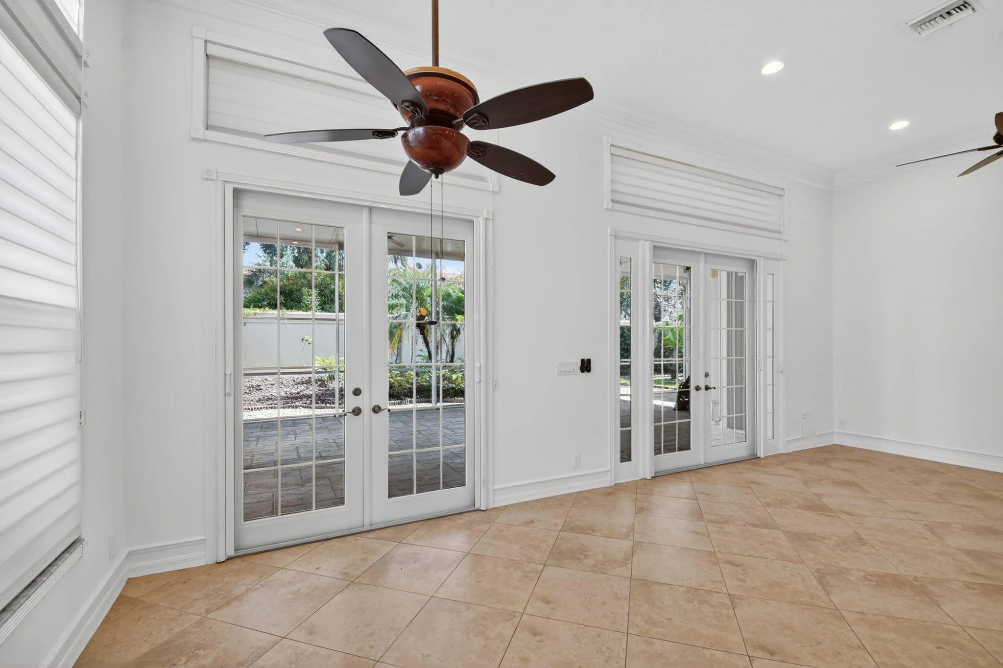 Living Area with French Doors