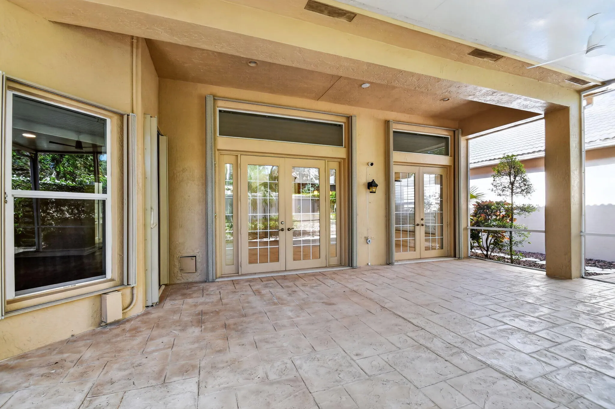 Patio with Multiple French Doors