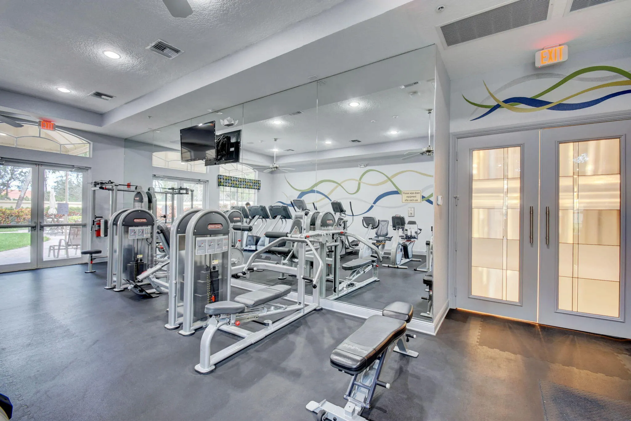 Modern Community Gym and Fitness Area
