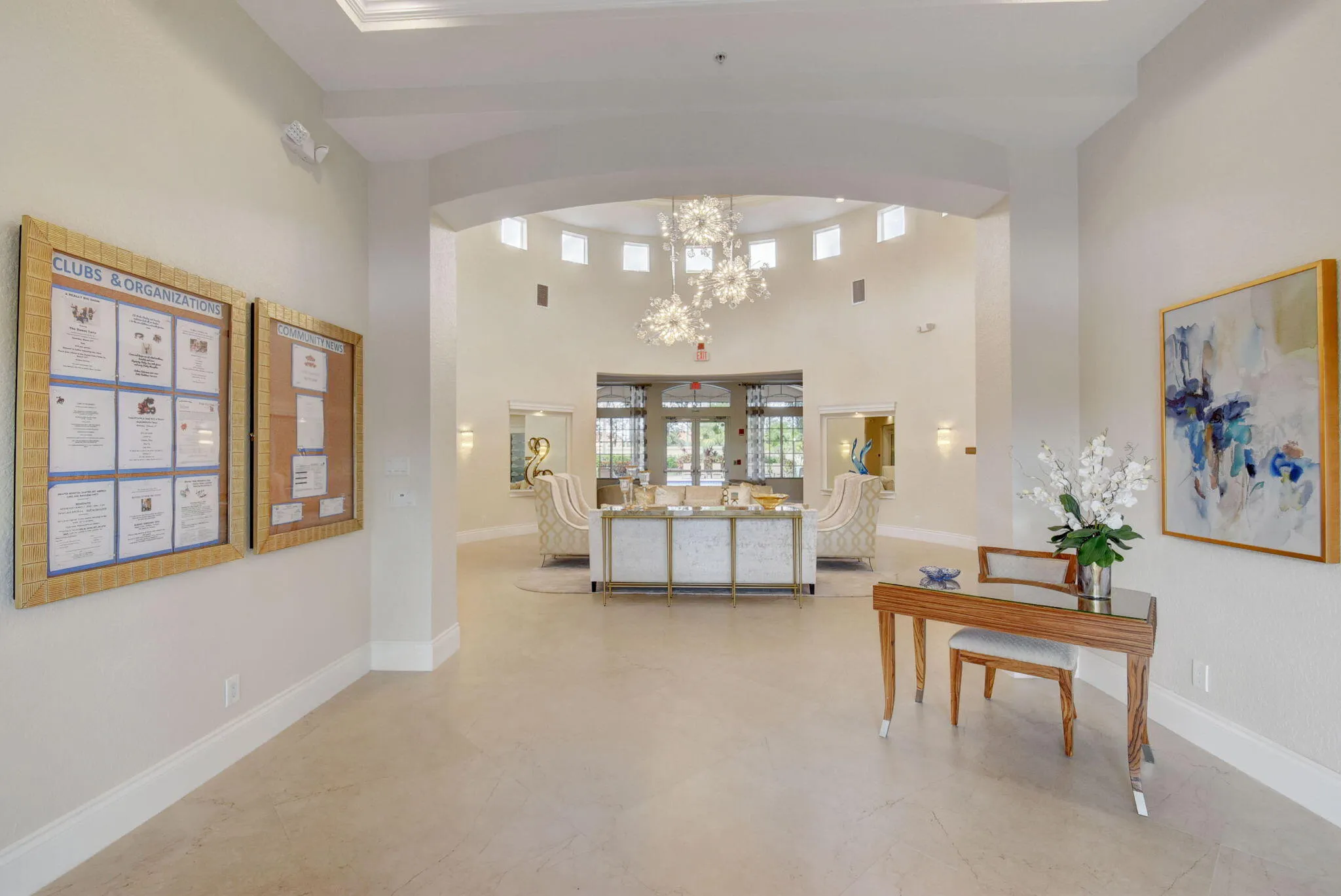 Elegant Clubhouse Lobby