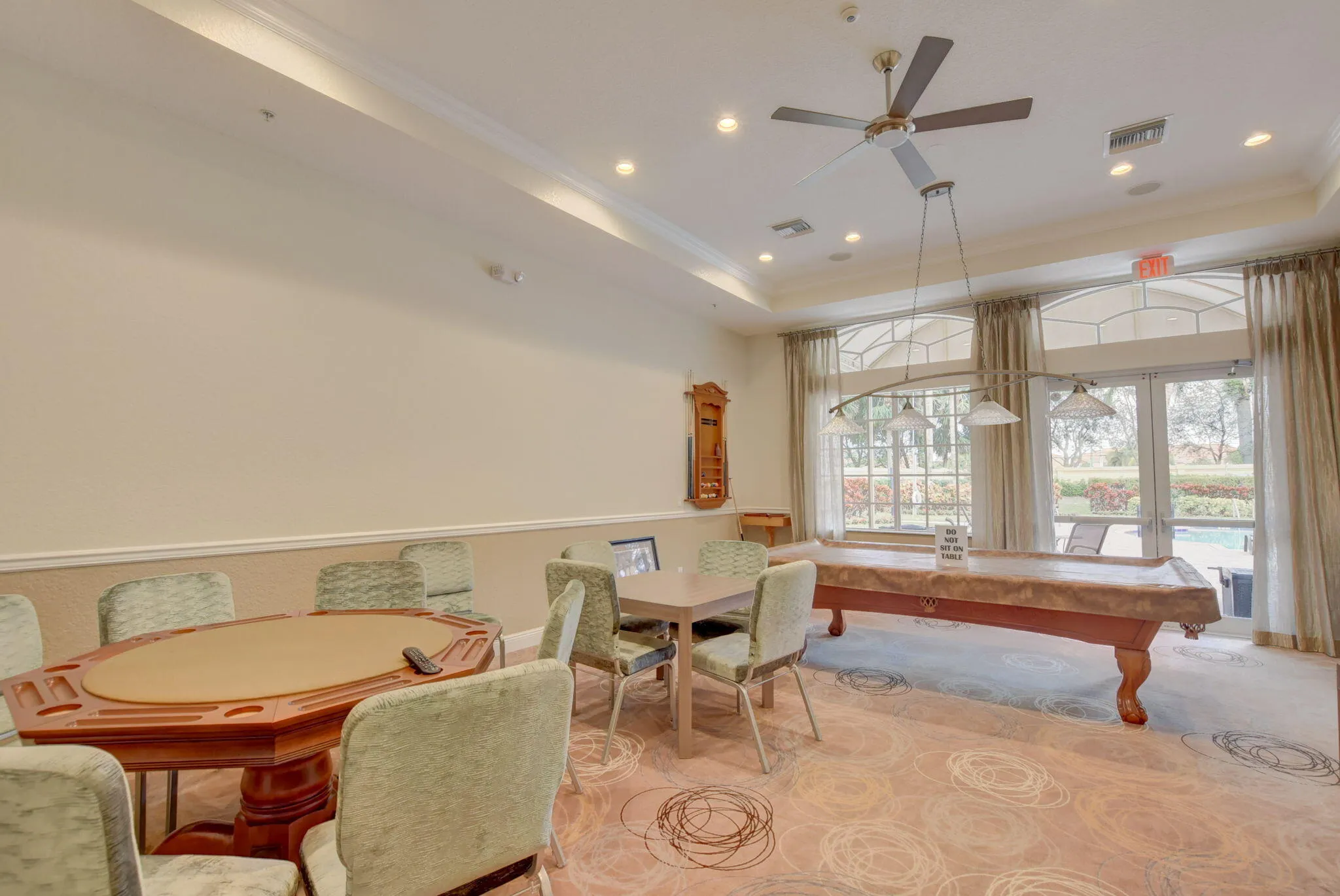 Resident Lounge and Billiards Area