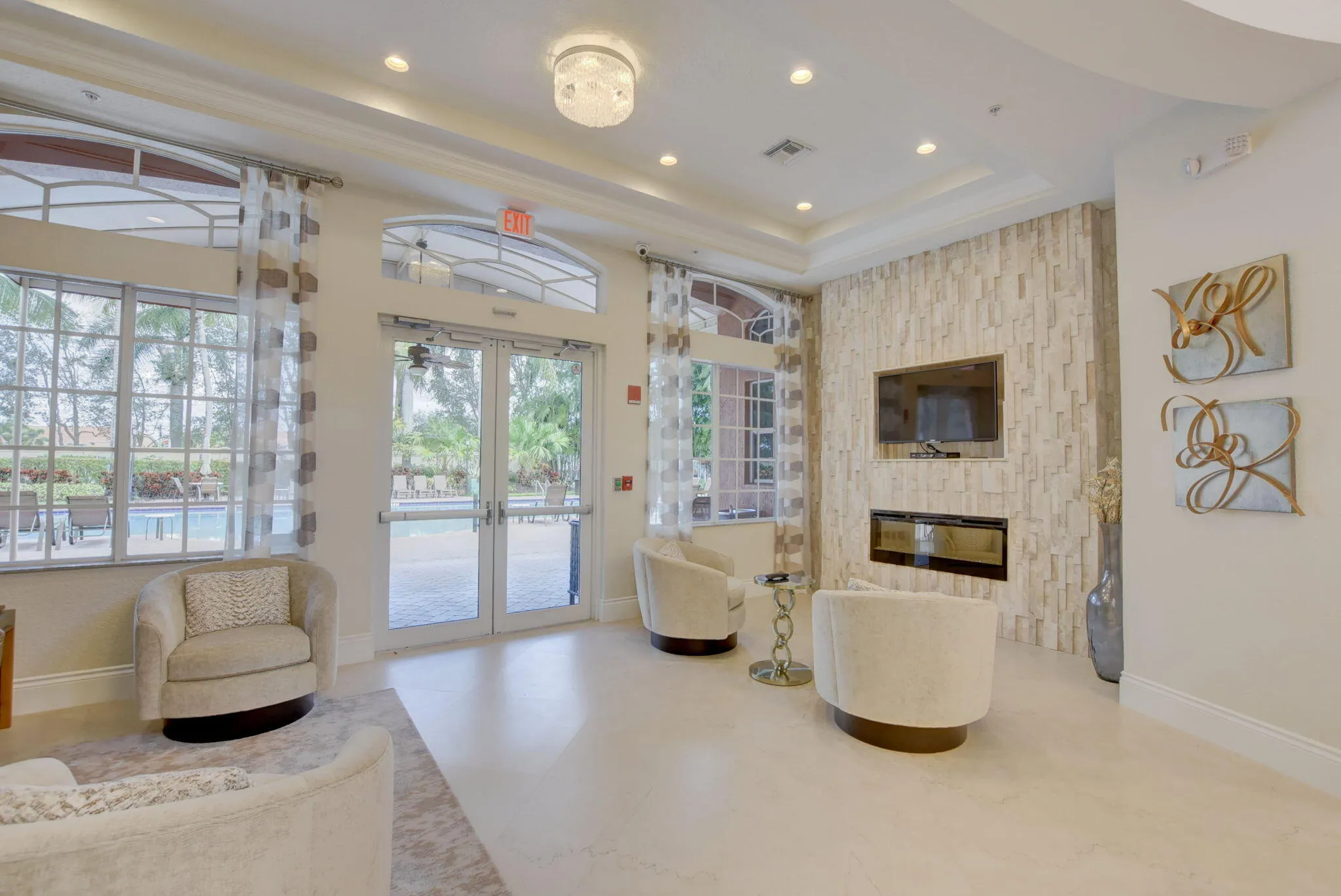 Elegant Community Clubhouse Interior
