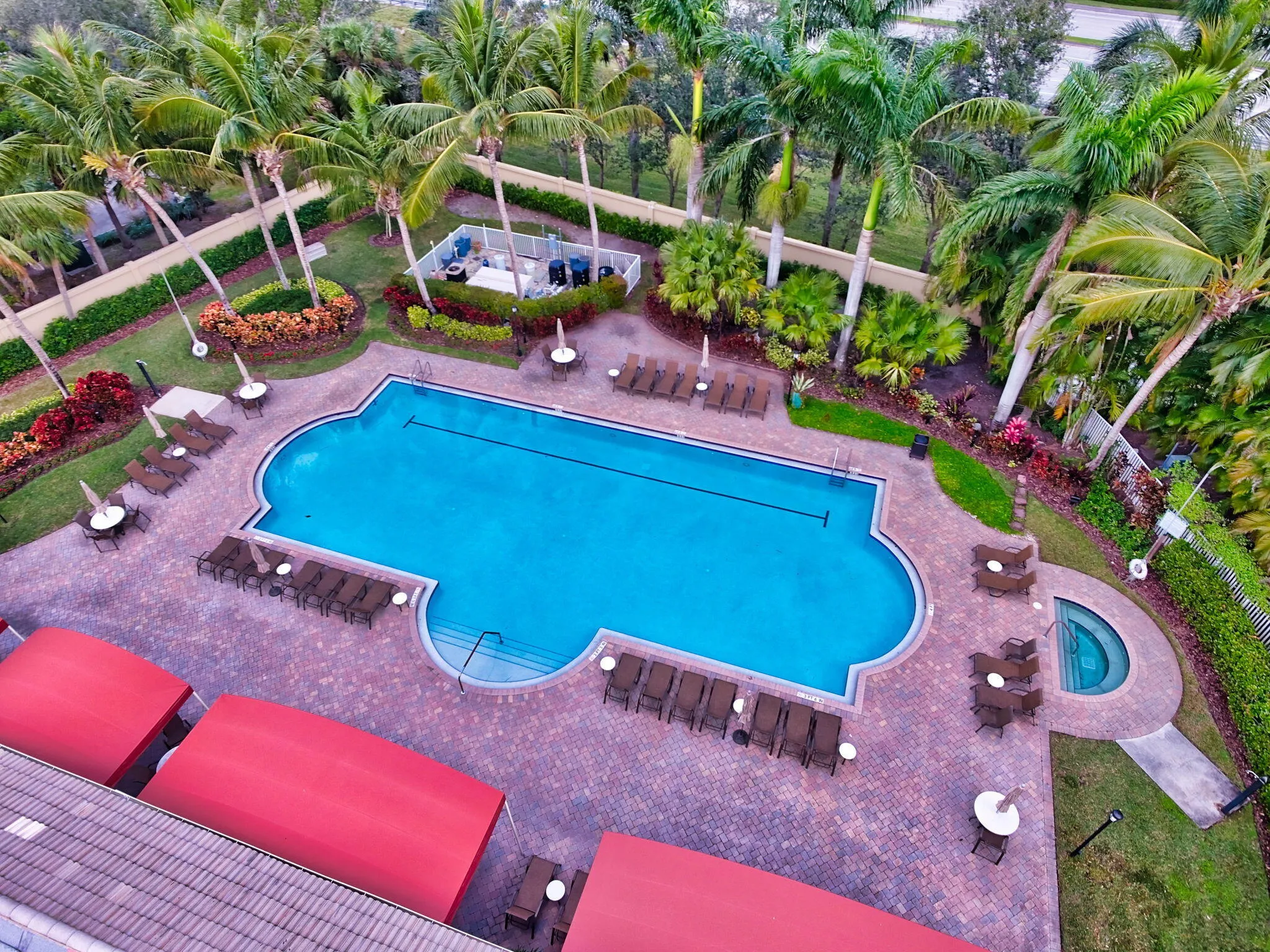 Community Pool from Above