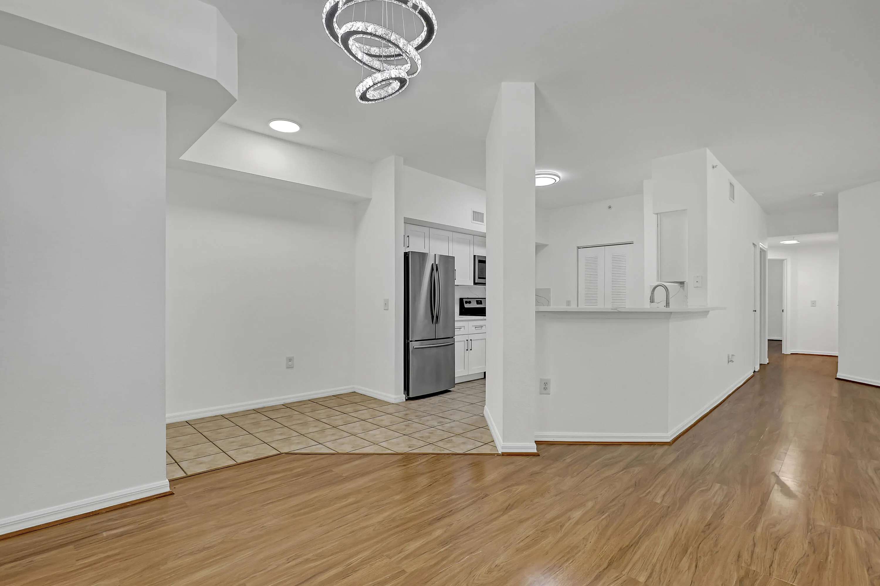 kitchen and dining area