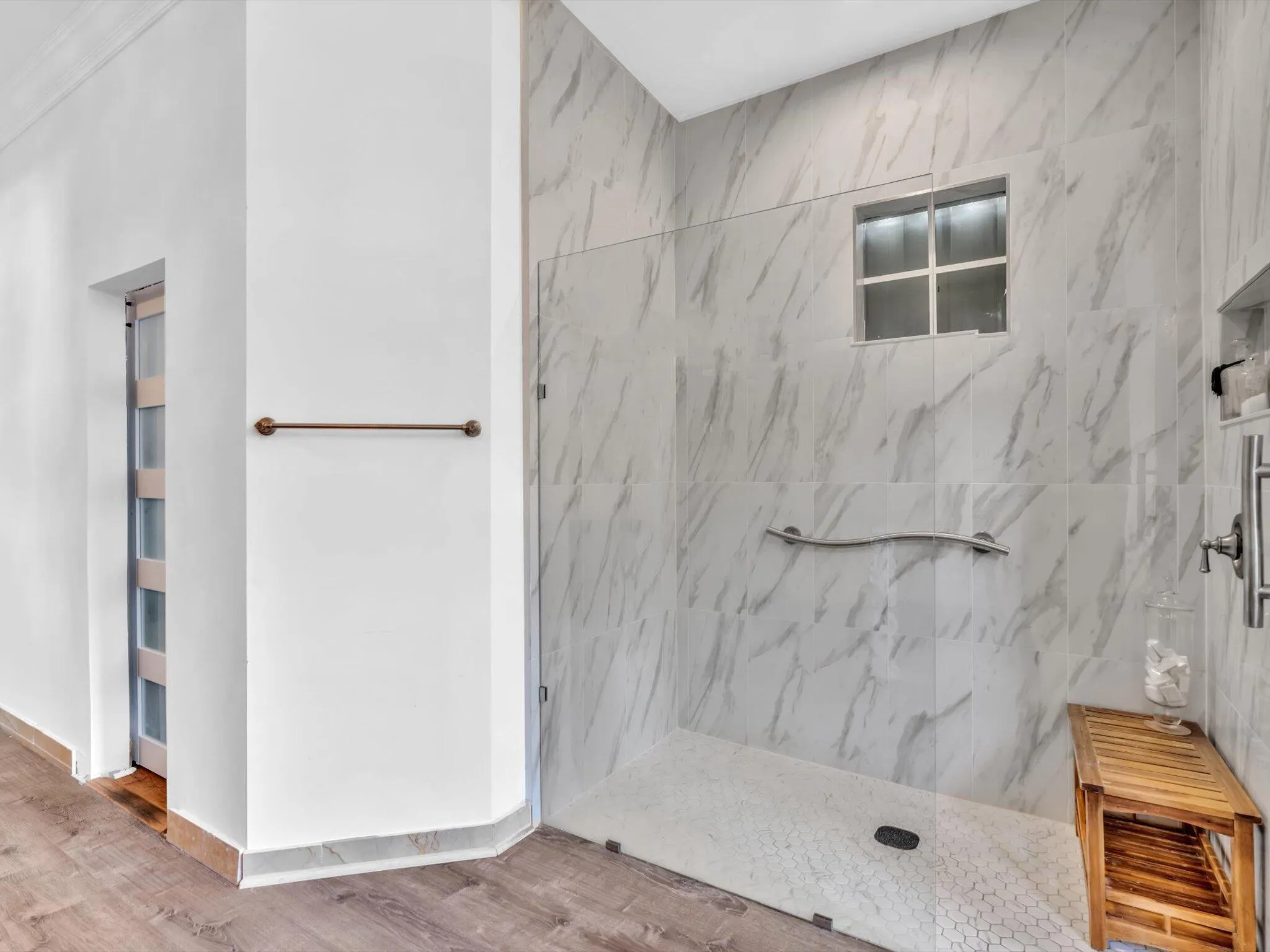 A SHOWER LARGE ENOUGH TO HAVE A PARTY, PLUS...