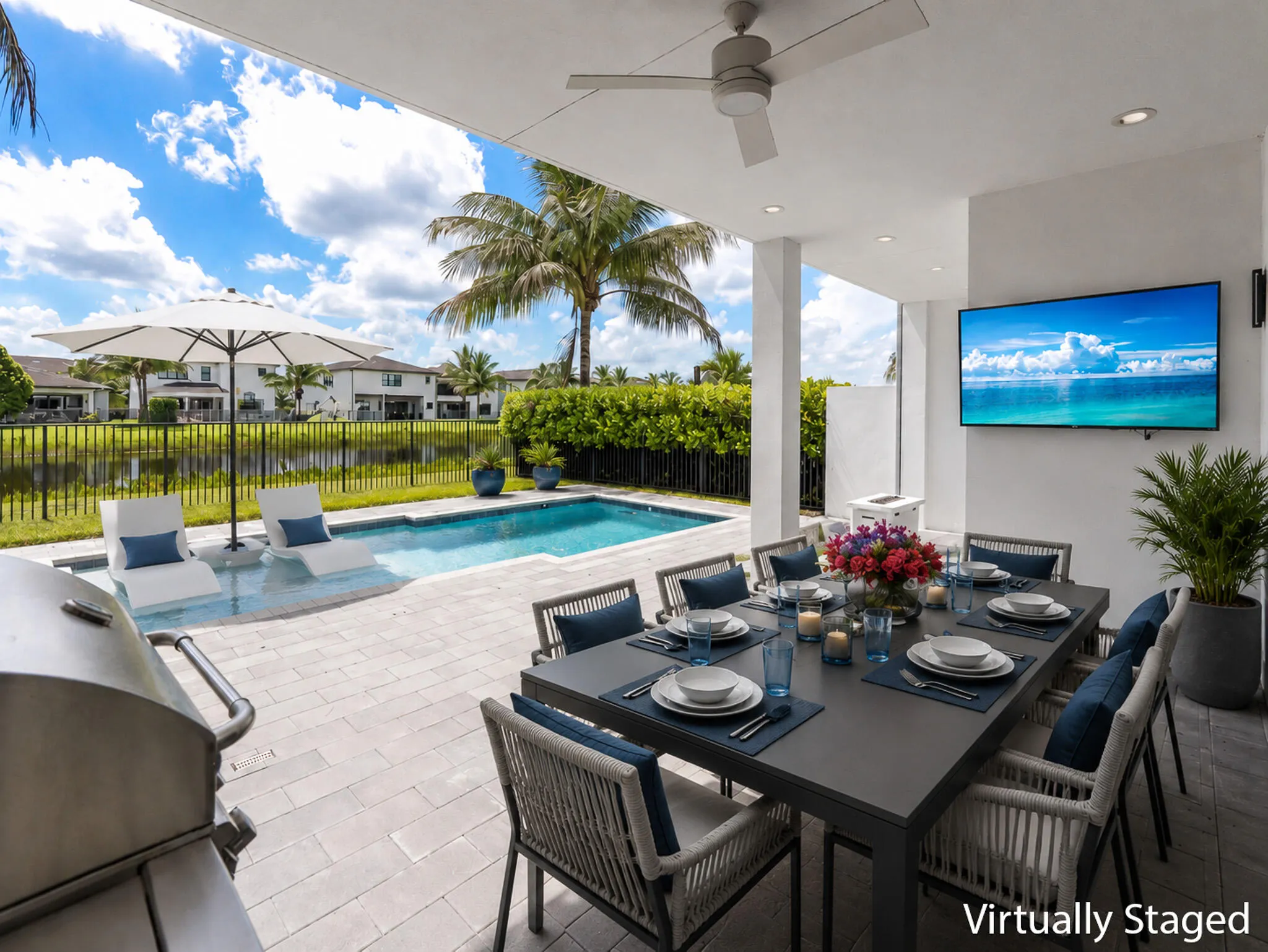 ai virtually staged patio furniture