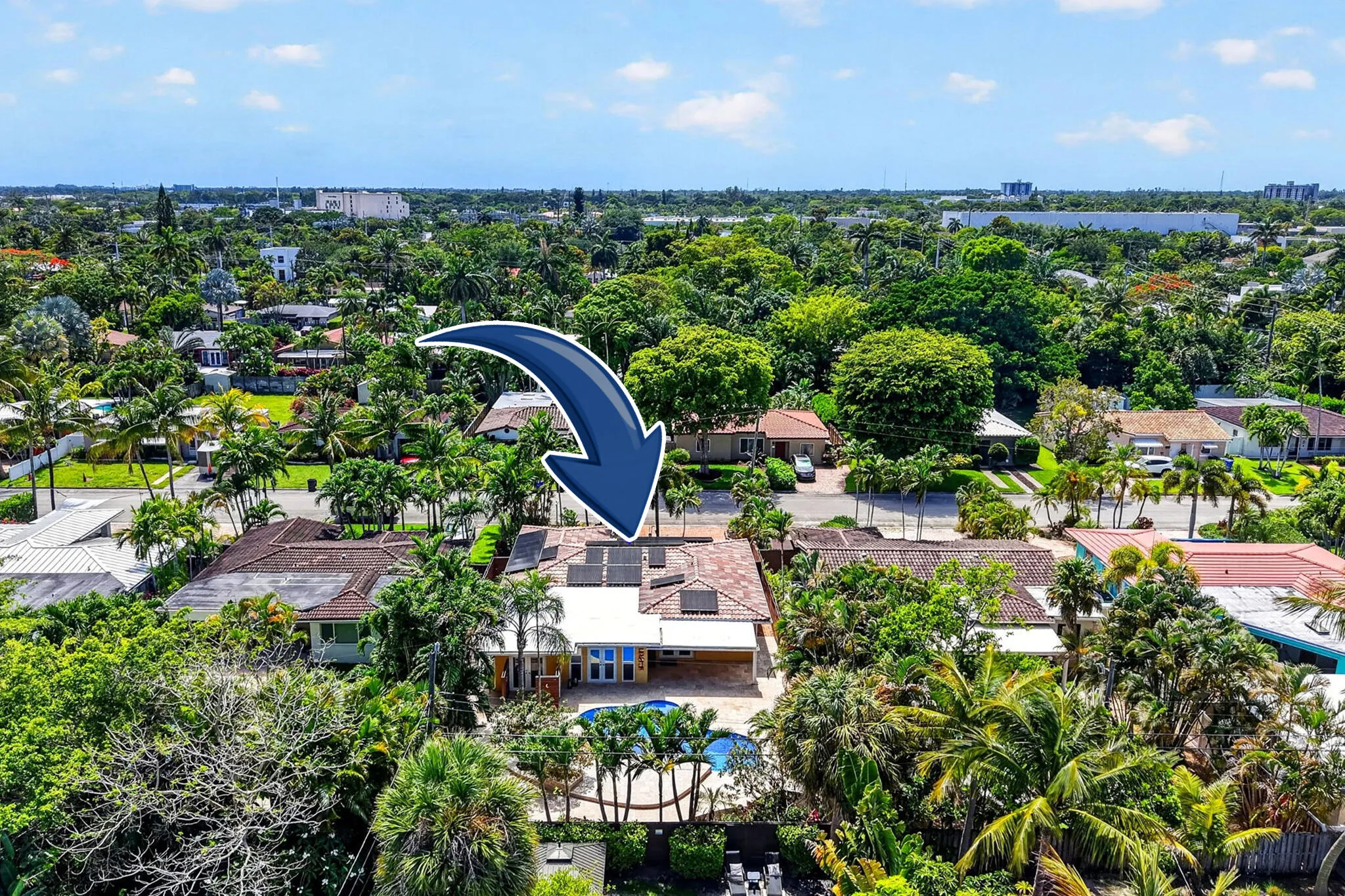 61 Aerial West View