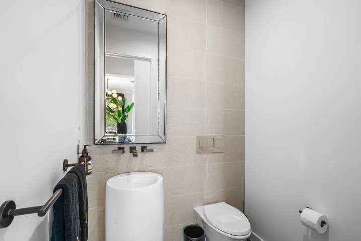 Powder room with custom sink - 2nd floor