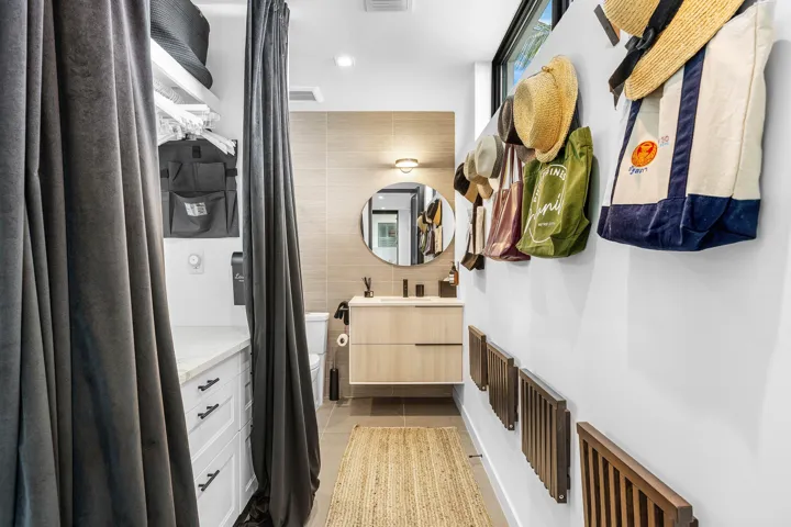 Ground floor laundry in the VIP guest suite
