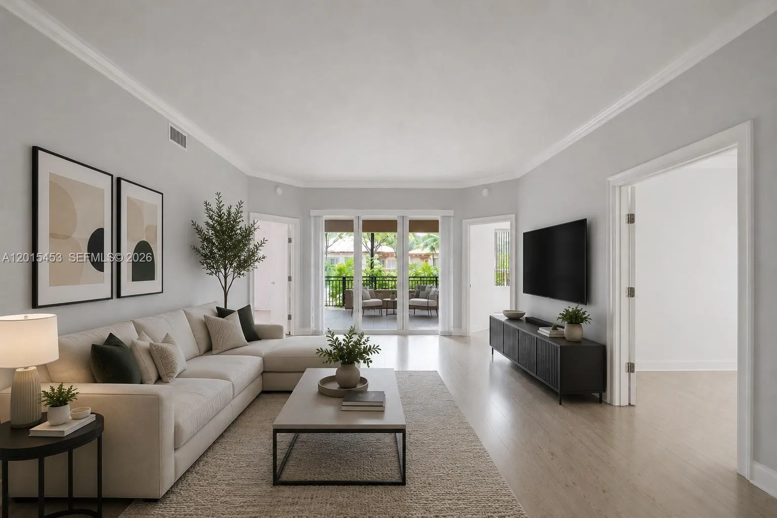 Digitally Enhanced Living Room