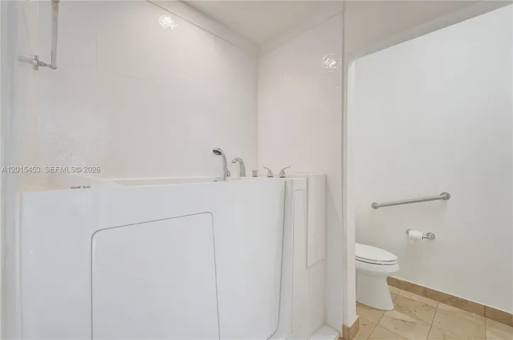 With Walk in tub & heater