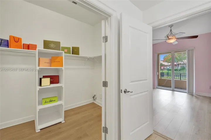 Primary closet