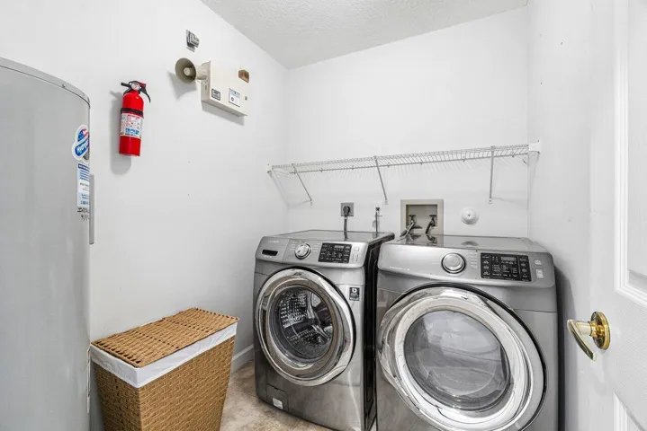 Convenient Hallway Laundry Room