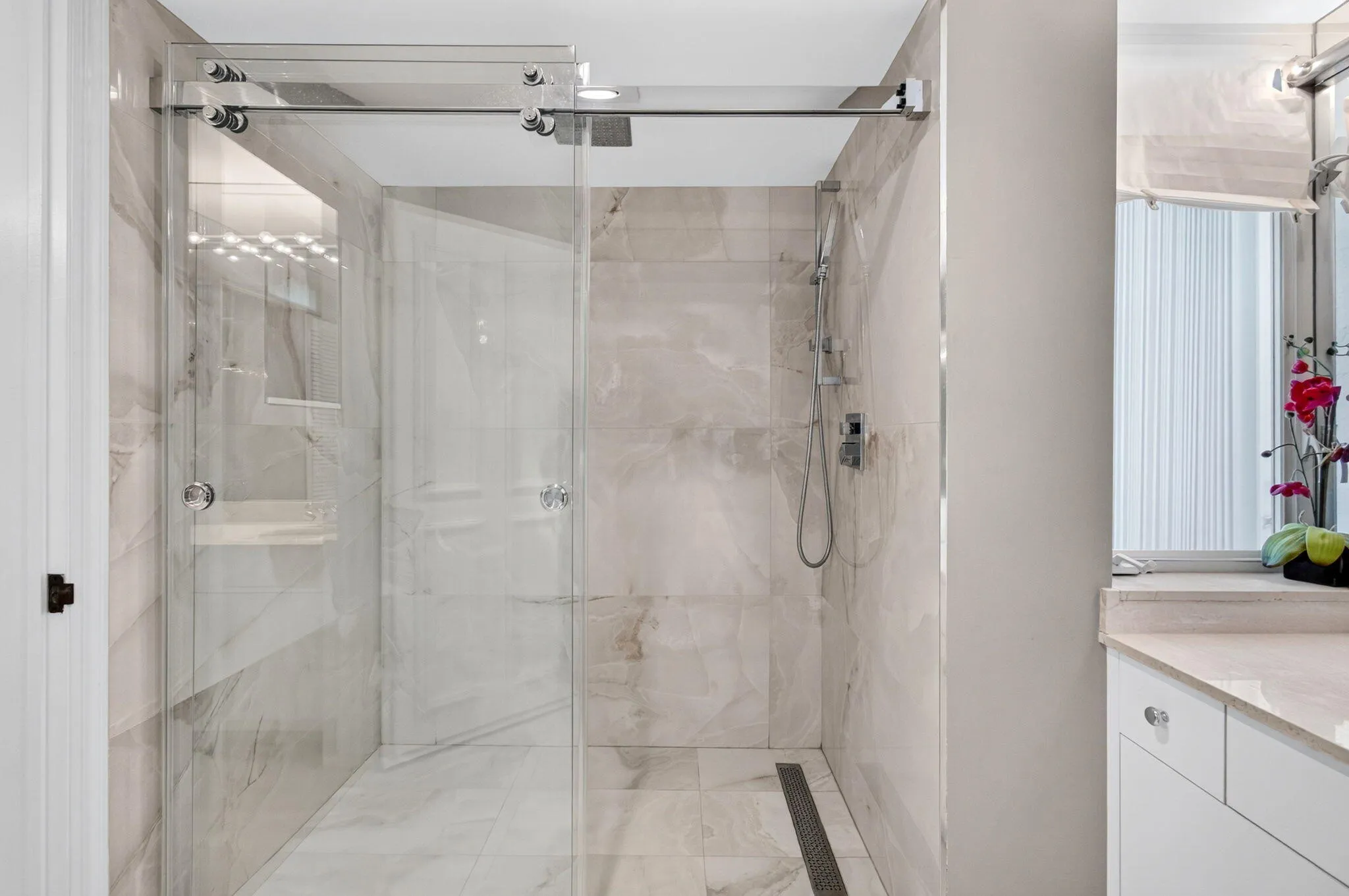 Lady's Walk-In Shower