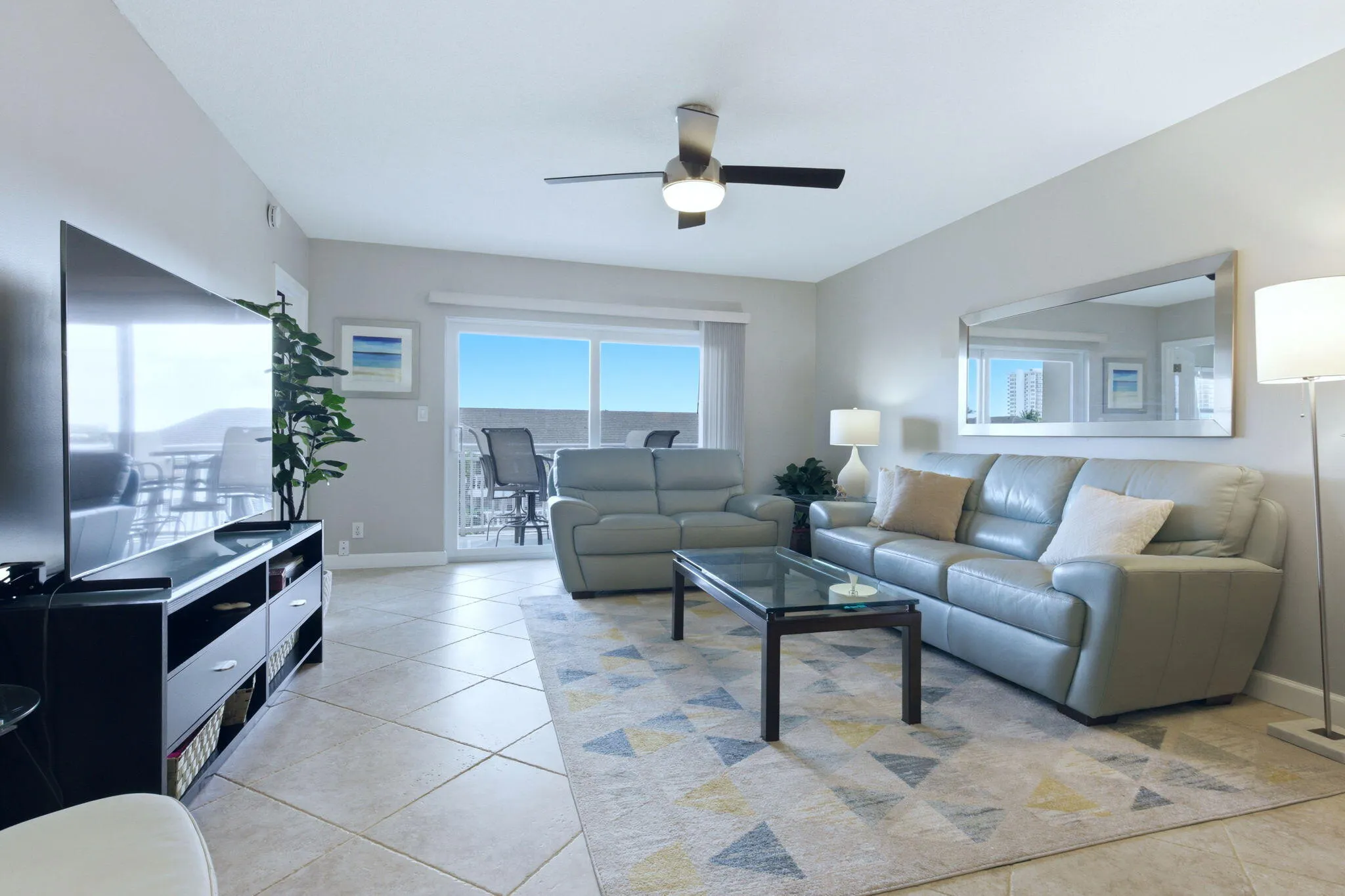 Living Room looking toward balcony