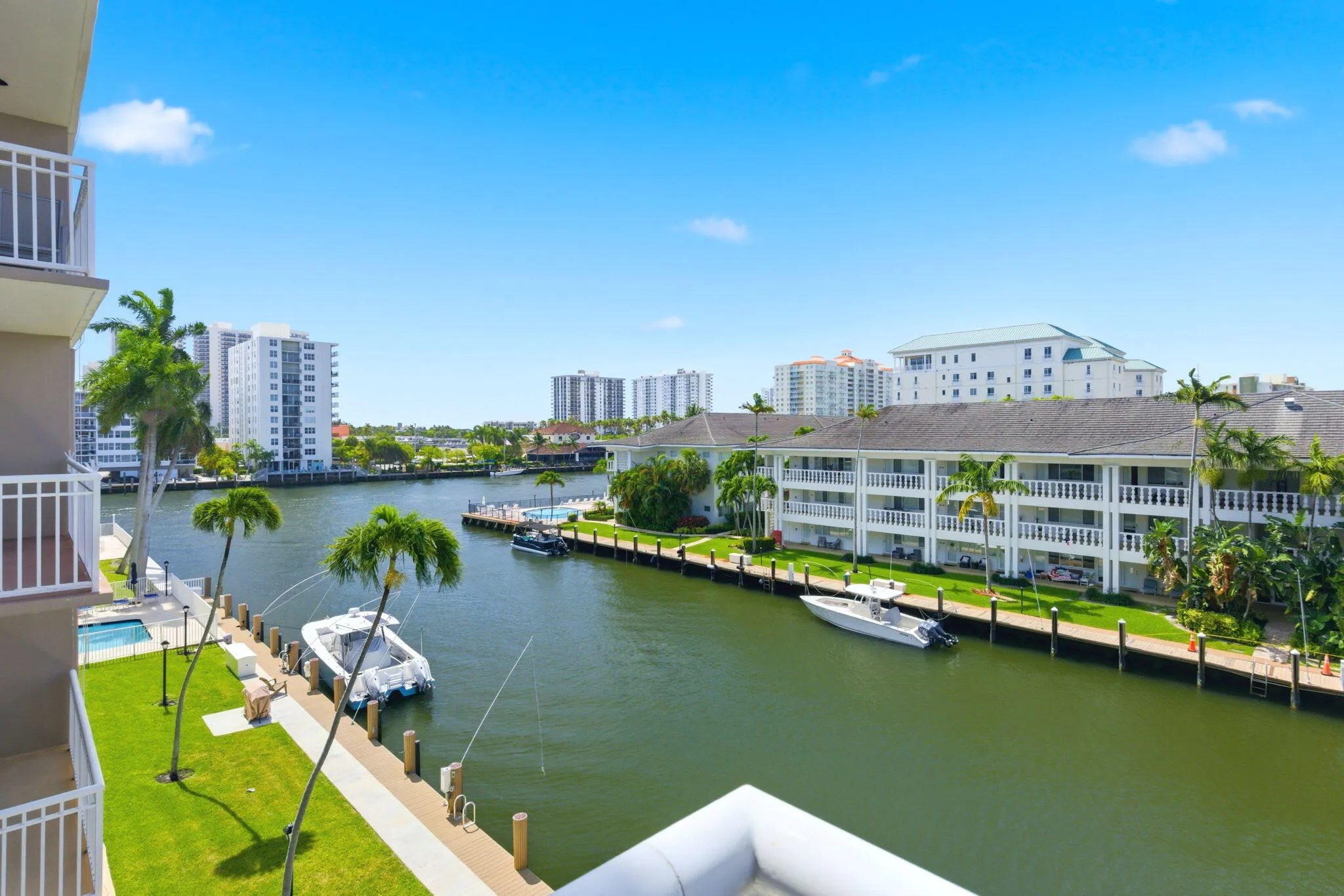 Canal & Intercoastal view from balcony