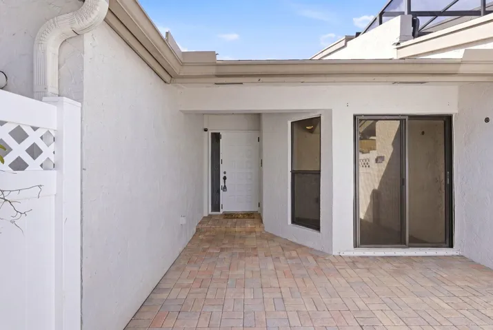 Front entry patio