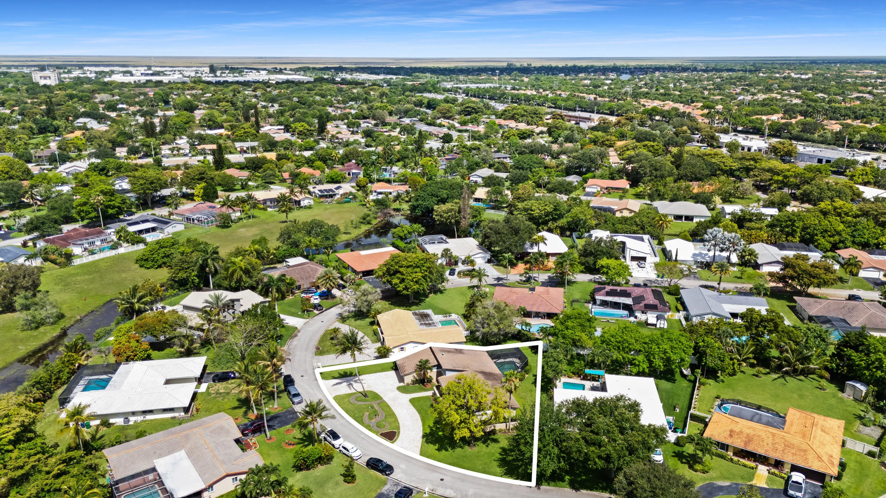 Aerial View of Property