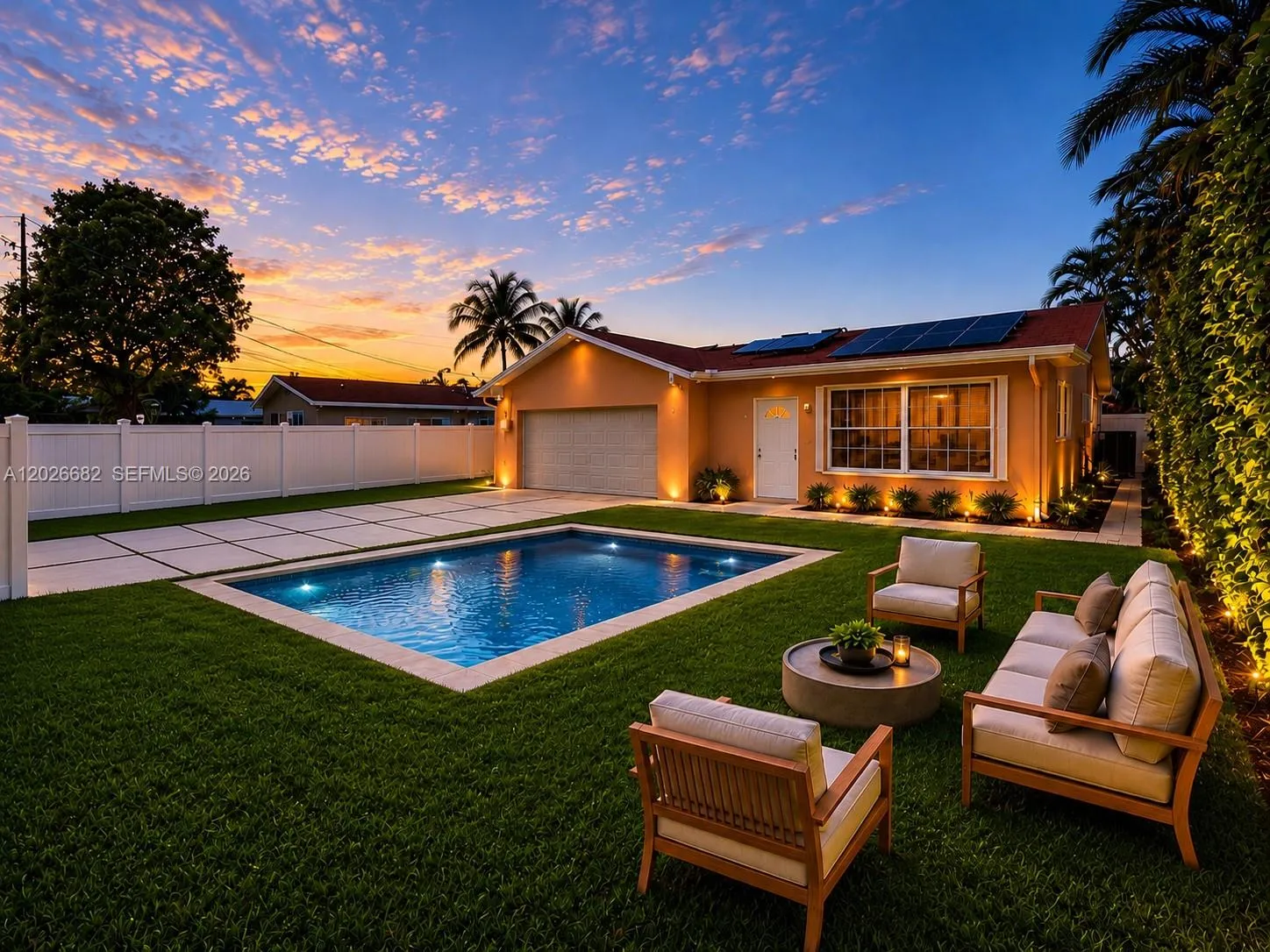 VIRTUAL PHOTO showing room for a pool.