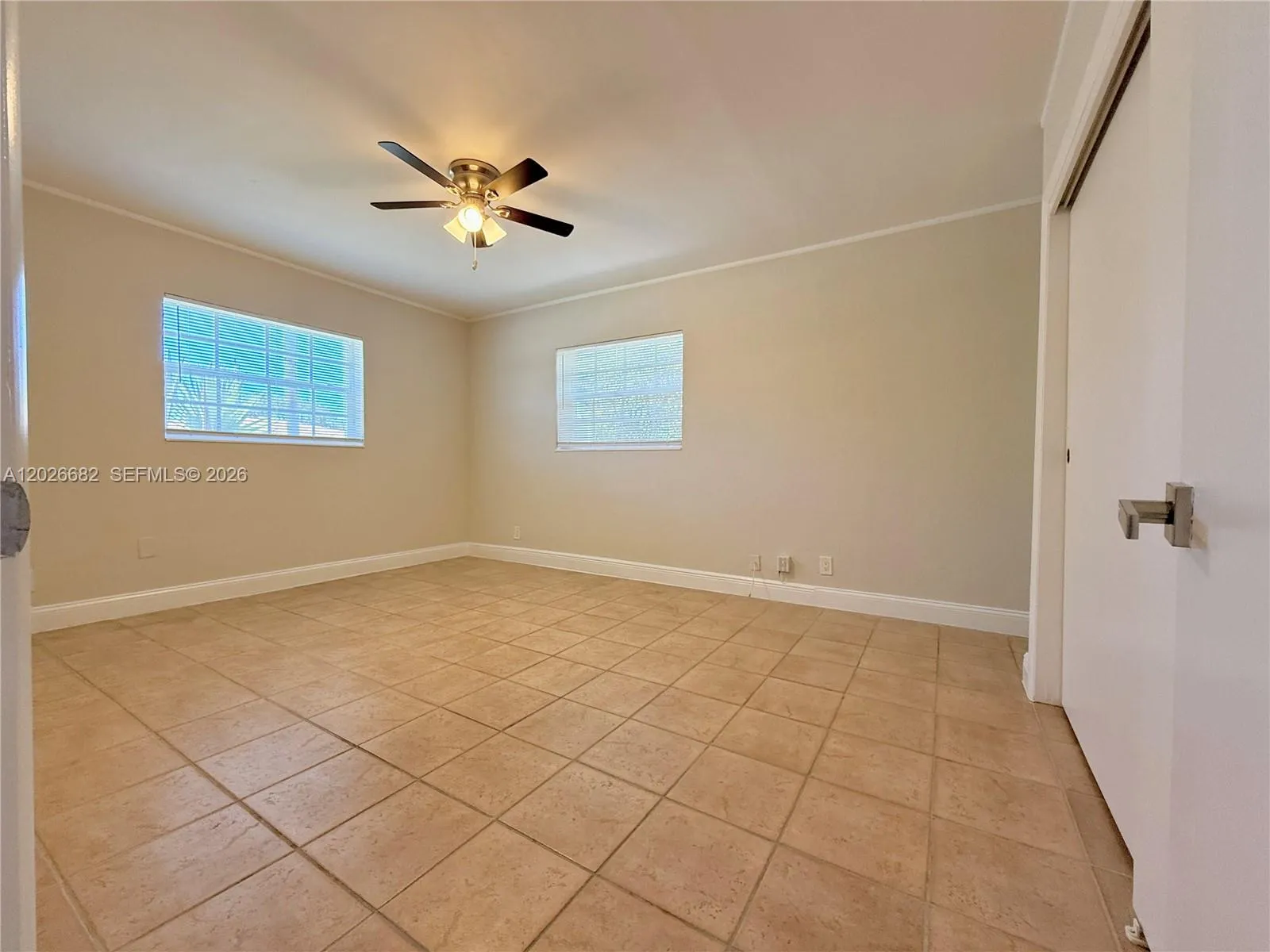 Spacious master bedroom