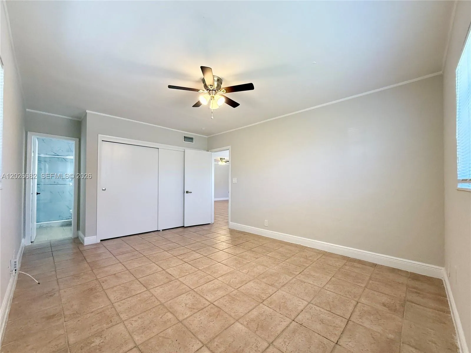 Spacious master bedroom