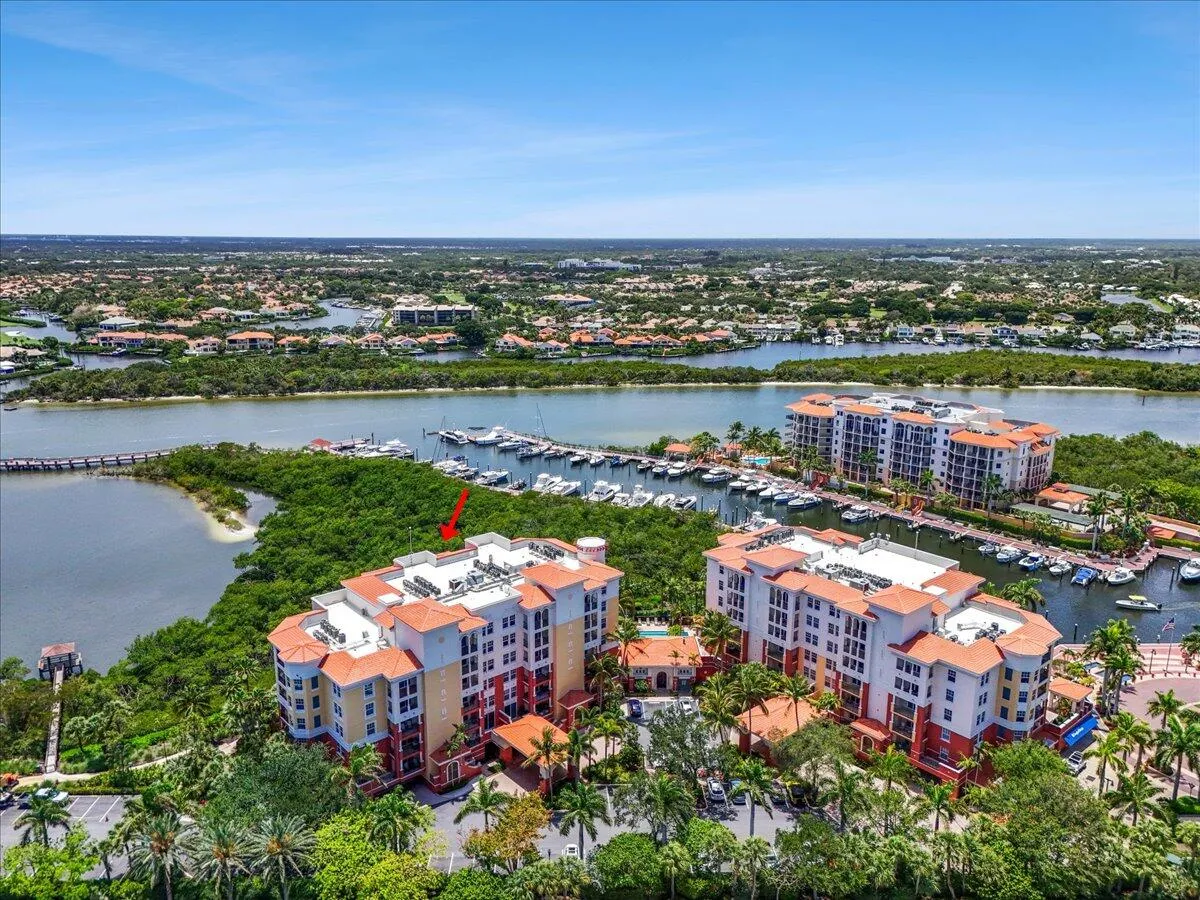 Aerial View of Jupiter Yacht Club