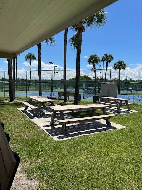 Sitting area by Bocce Ball