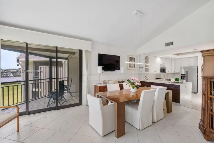 Water Views in Dining Space