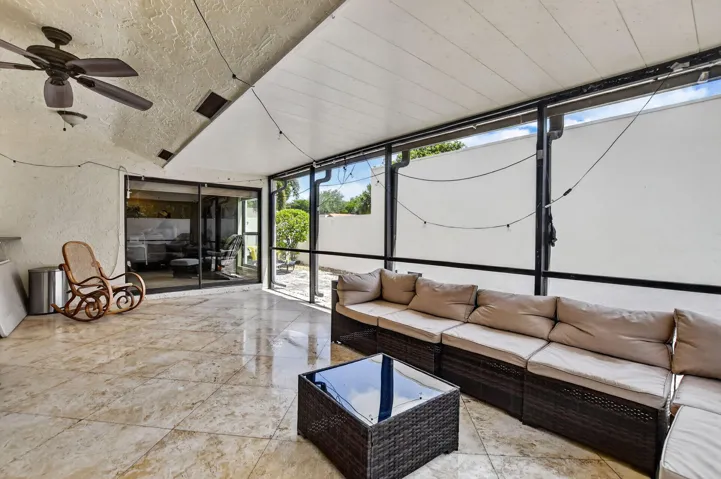 large screened porch