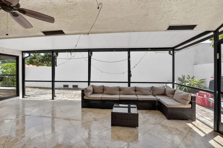 large screened porch
