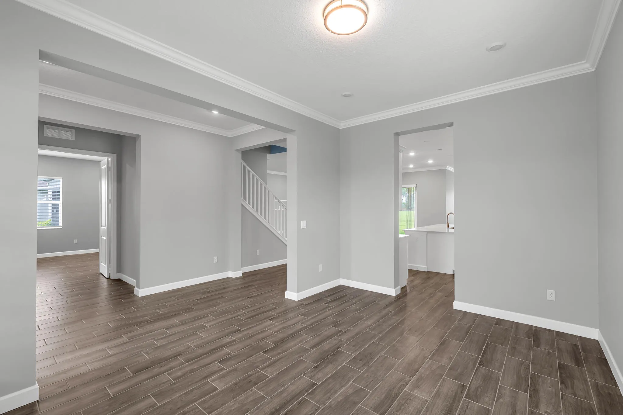 ENTRANCE, DINING ROOM, STUDY