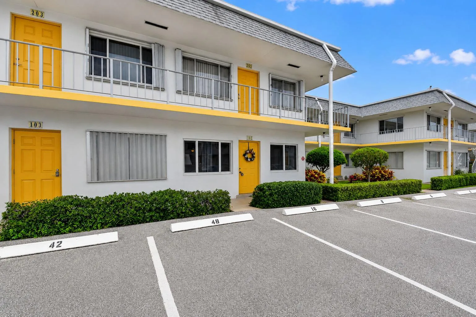 front of bldg