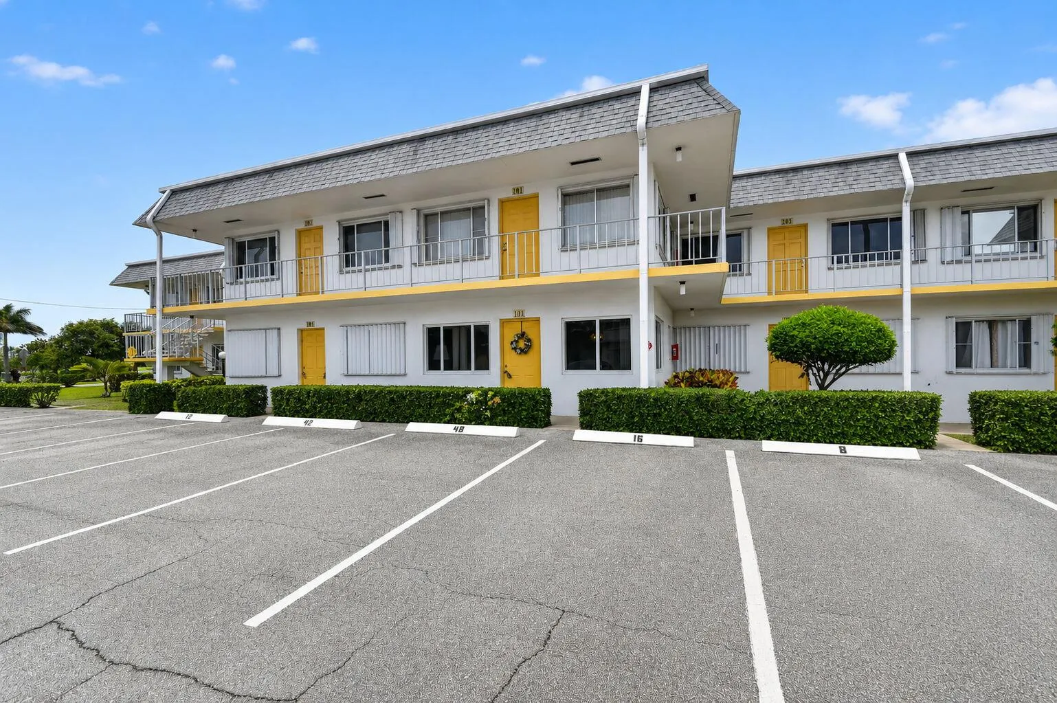 front of bldg