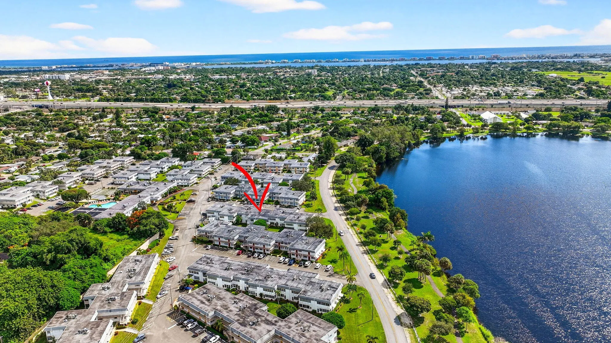 position of bldg 4 to lake & ocean